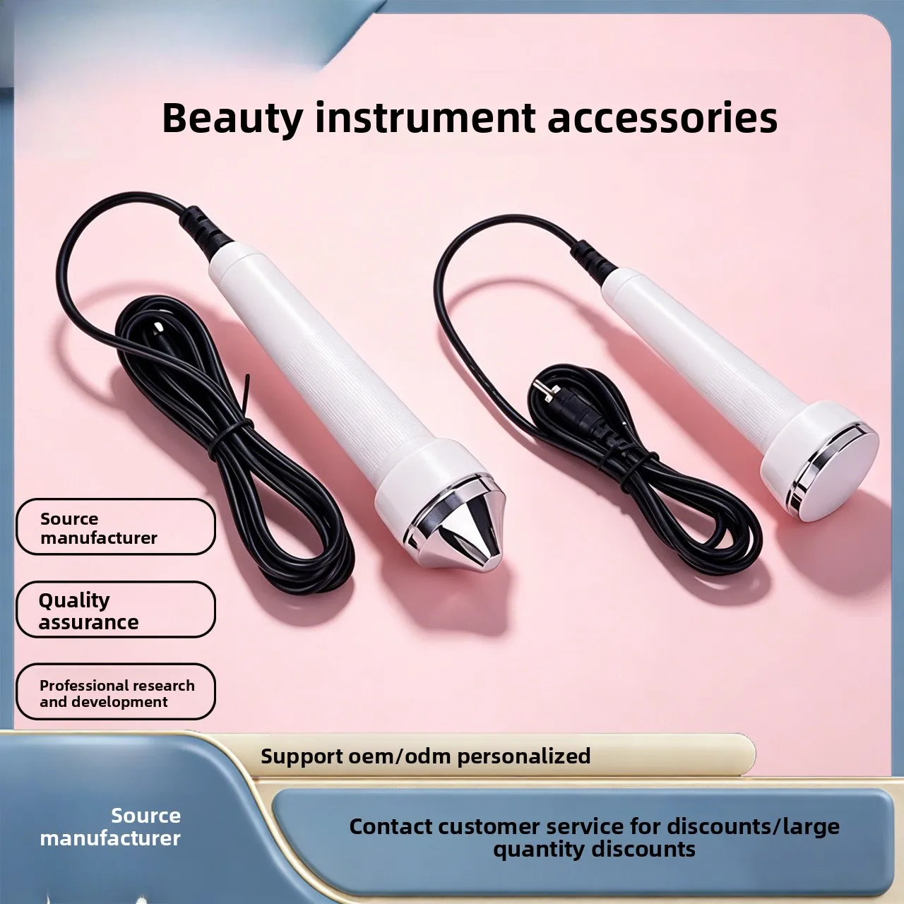 Ultrasonic Introduction Probe Single Jack Universal Beauty Instrument