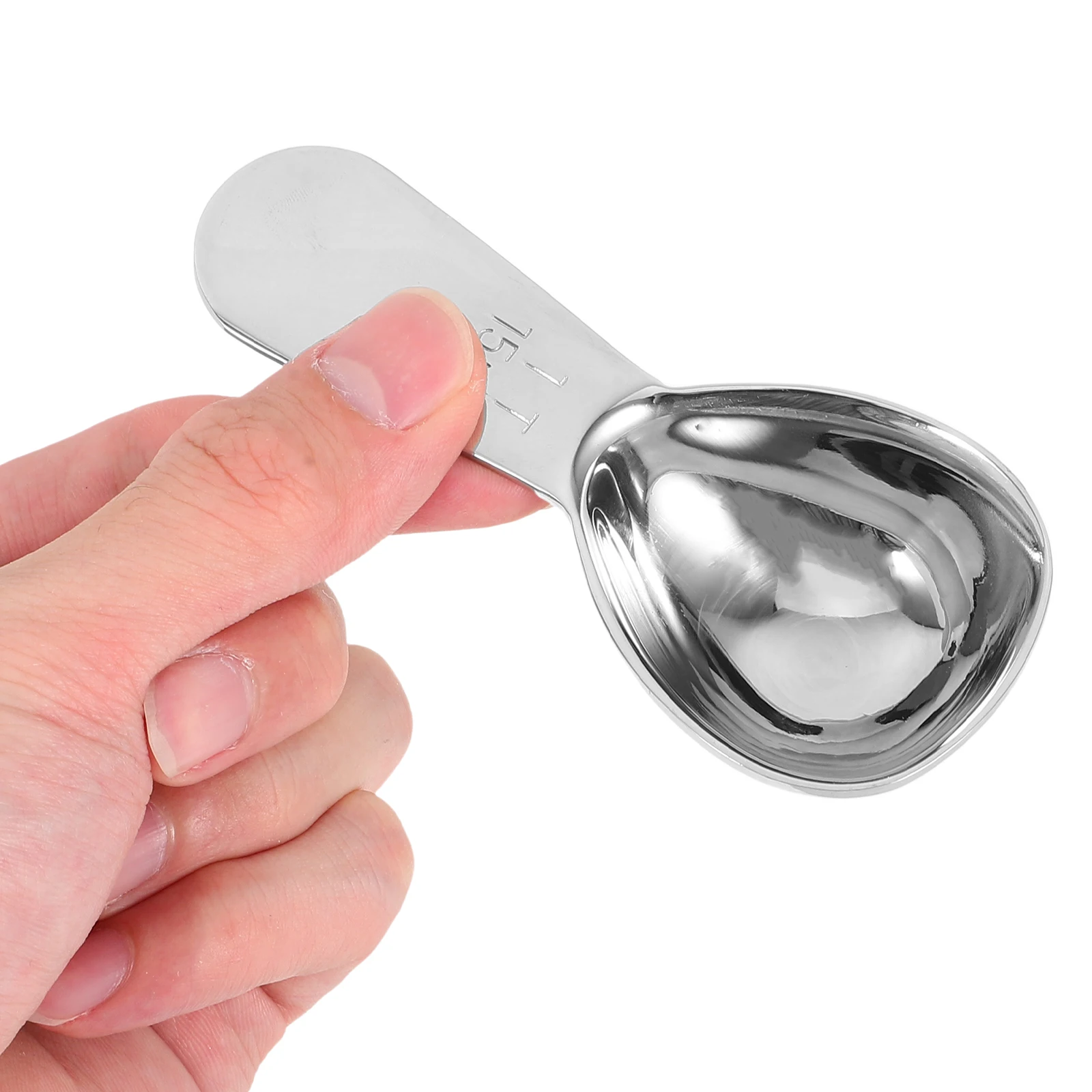 

Coffee Scoop Spoon Small 15ml Stainless Steel Short Handle Measuring Spoon for Coffee Tea Milk Dry Ingredients Stackable