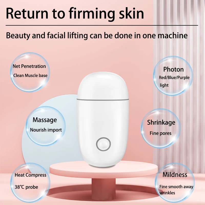 Smart Library Handheld Home Use Microcurrent Facial Toning Device Professional Rejuvenation Face Lift Machine Microcurrent