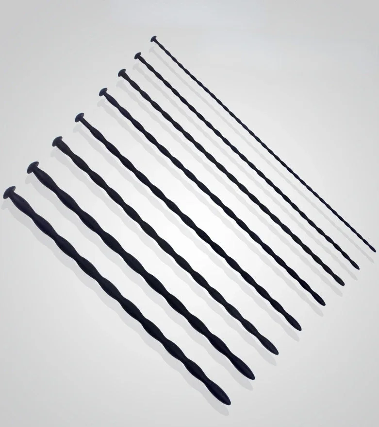 8pc/set Soft Silicone Urethral Dilator Penis Plug Rod Sounding Urethtra Catheter Stretching Stimulate Male Masturbation Sex Tool