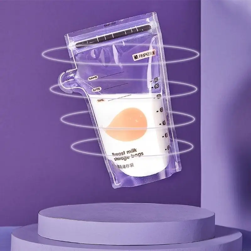 Q22d 30 stks Breastmilk opbergtassen Transparant babyvoeding Bewaarde tas Veilig lekbestendig