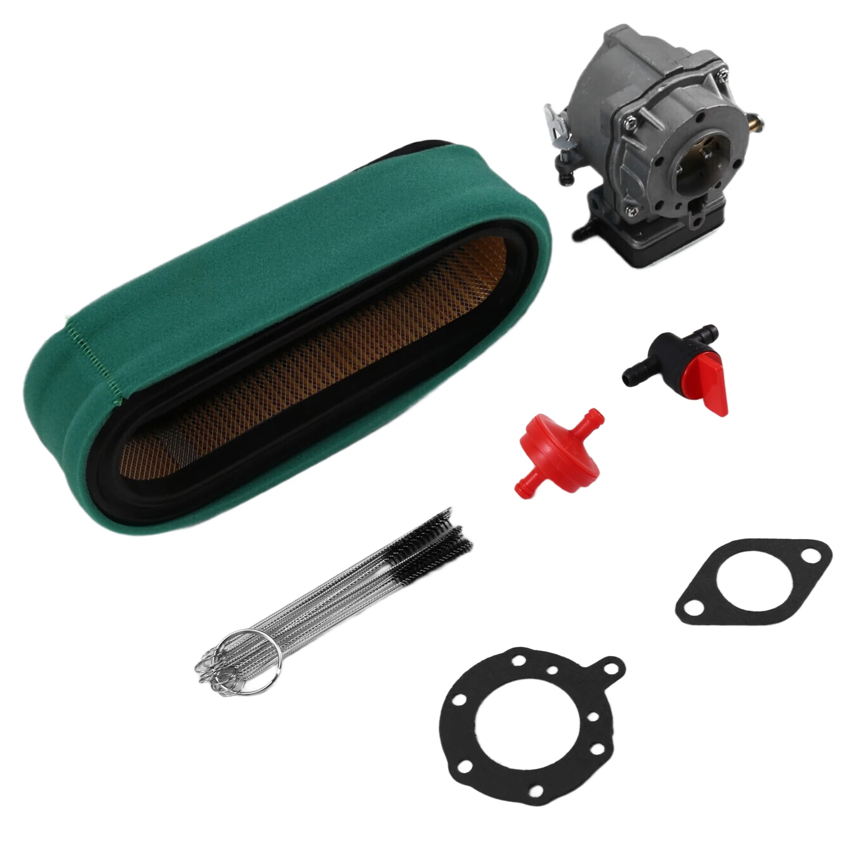 

Карбюратор ABMI, совместимый с Briggs & Stratton 693479 693480 499306 с воздушным фильтром 394019S, топливным фильтром 394358S