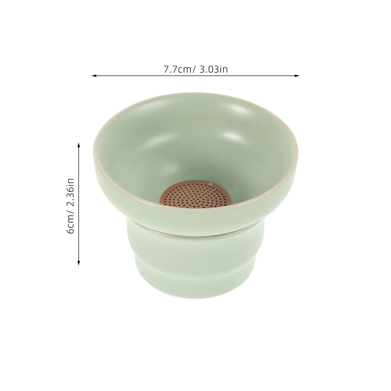 مصفاة فلتر شاي سيراميك، تصميم أنيق سهل التنظيف للمنزل والمكتب، أداة مصفاة الشاي، مصفاة شبكية رفيعة على شكل أوراق شجر فضفاضة