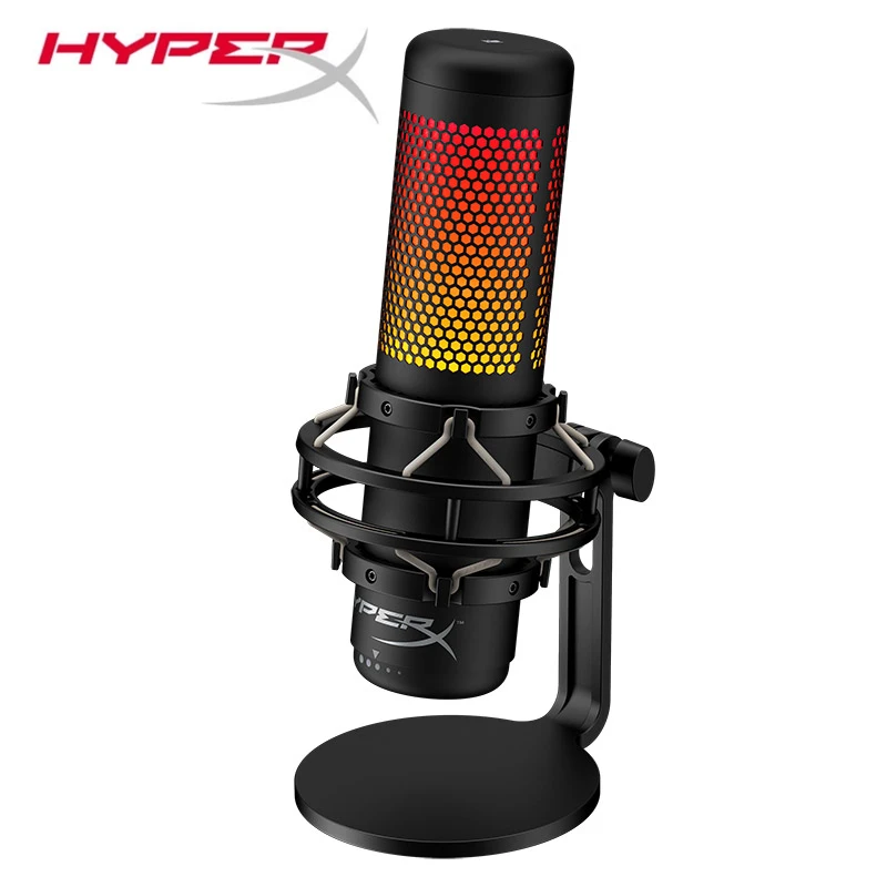 

Original HyperX QuadCast S Professional Electronic Sports Microphone Computer Live Microphone RGB Microphone Device Voice Game