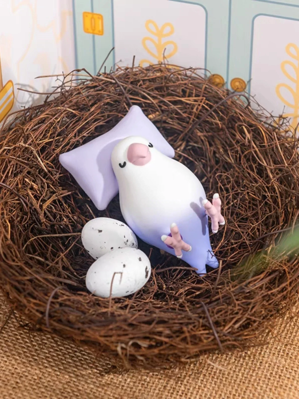 Civilized Birds Taro Balls Lying Bird Decorations What Bird Items Doll Hands Office Dormitory Desktop Birthday Gifts Doll