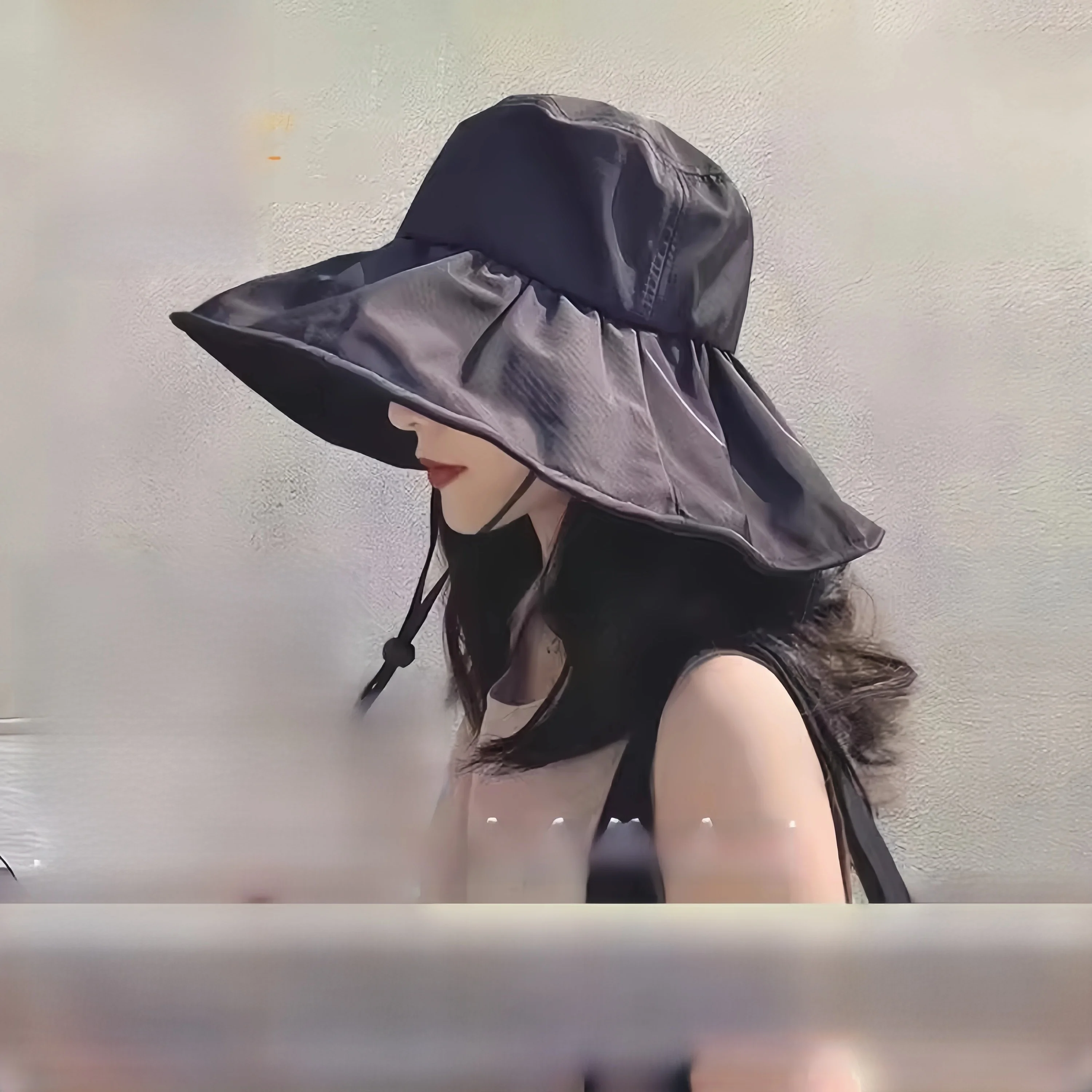 chapeau-de-protection-solaire-professionnel-pour-femmes-a-large-bord-anti-uv-nouveau-style-d'ete-yangzhai-yang-gongzi-bao-wai