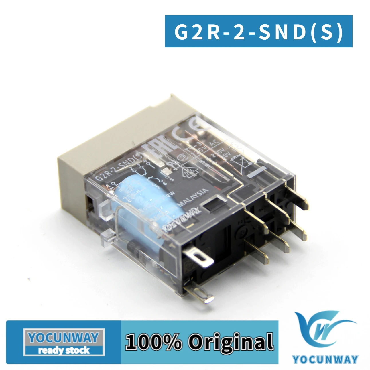 New Original Relay G2R-1-SN(S) G2R-2-SN(S) G2R-2-SND(S) 24VDC Relay Socket Intermediate Relay 8pin AC110(S) 2 On 2 Off