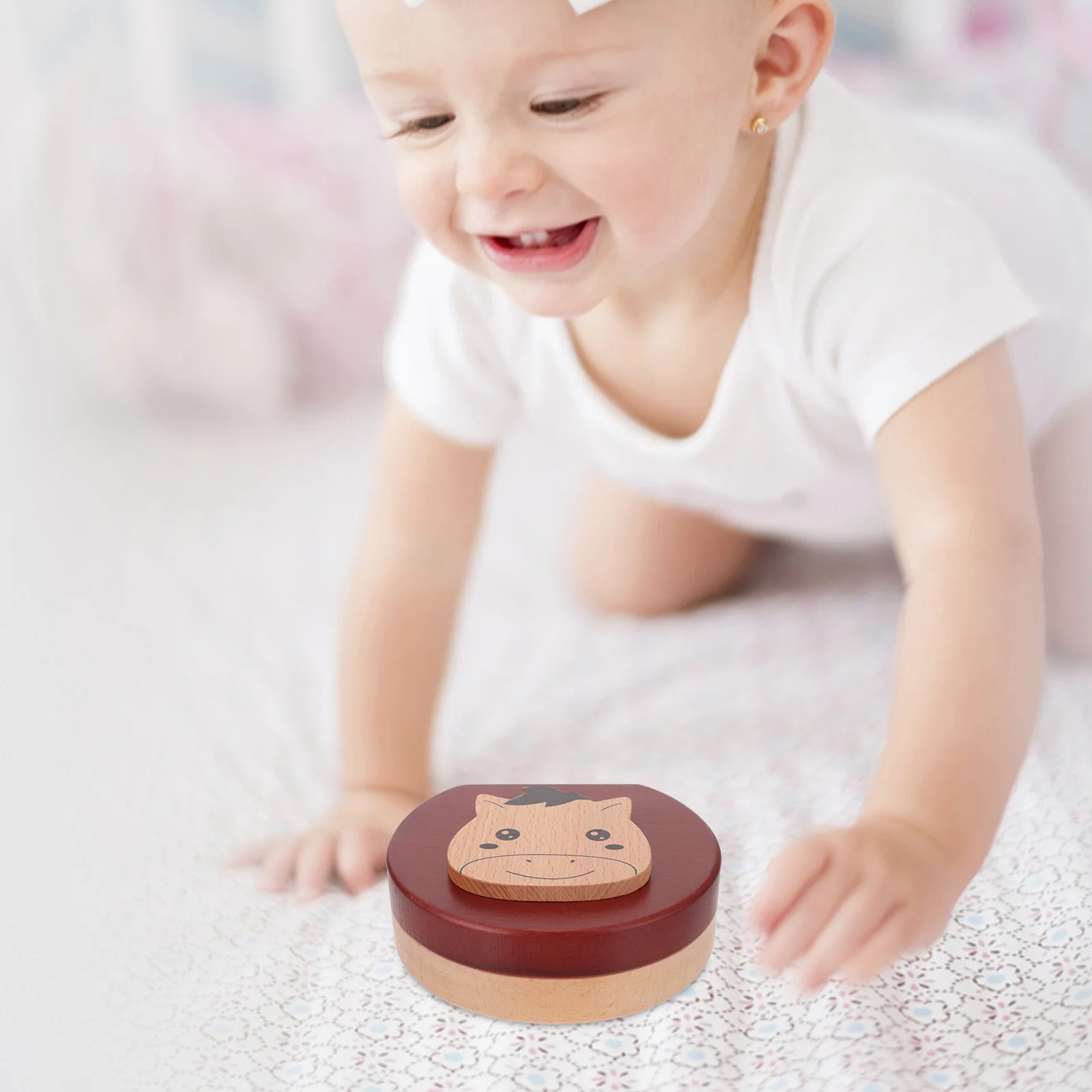 

Wooden Baby Tooth Box Natural Material Keepsake Organizer Tooth Saver Fetal Hair Holder Baby Memory Gift Fetal Hair Saver