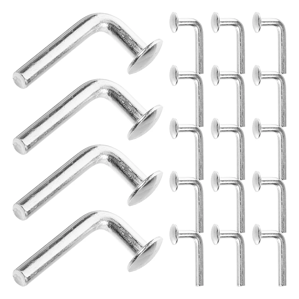 50 Pcs L-shaped Pin Buckle Tray Racking Pallet DIY Shelving Project Nail No More Kit Metric Screws Iron Safety Plugs