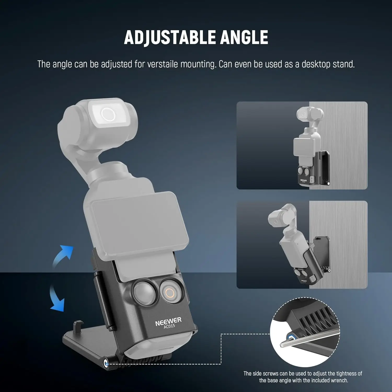 NÄHER 180 °   Verstellbarer, leichter Mini-Kamerahalter, magnetische Halterung, Ständer, Erweiterungsadapter, Halterung für DJI Osmo Pocket 3