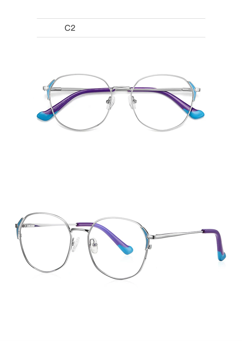 Neue Gläser Frauen Mode Weibliche Brillen mit Rezept Legierung Flexible Metall Stilvolle Optische Verordnung Brillen Frau Specs – Detail 13