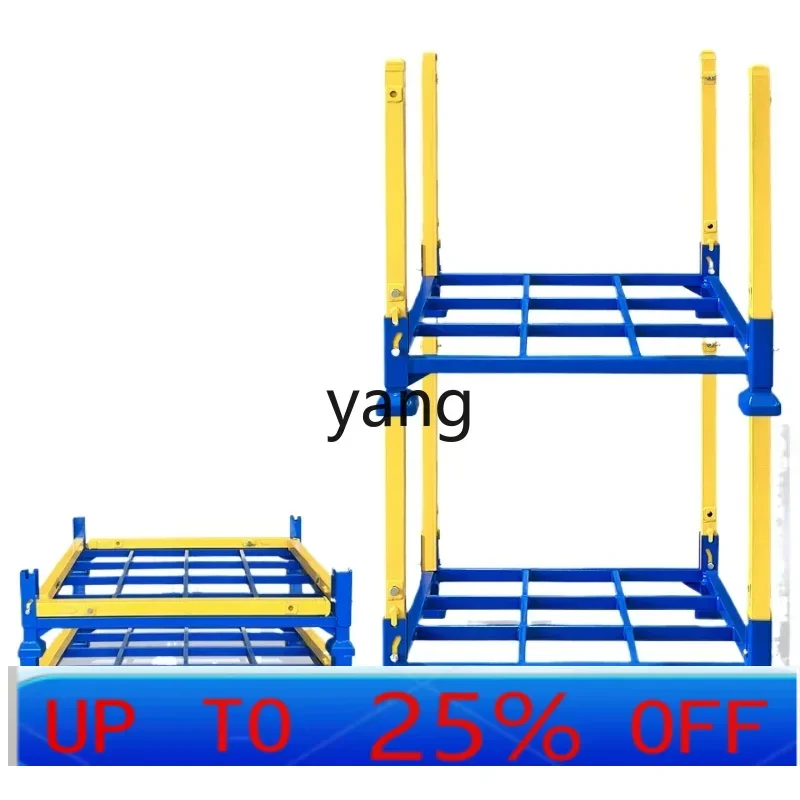 

CX warehouse stacking rack cannula folding removable multi-functional cold storage shelf code stacking high fabric rack