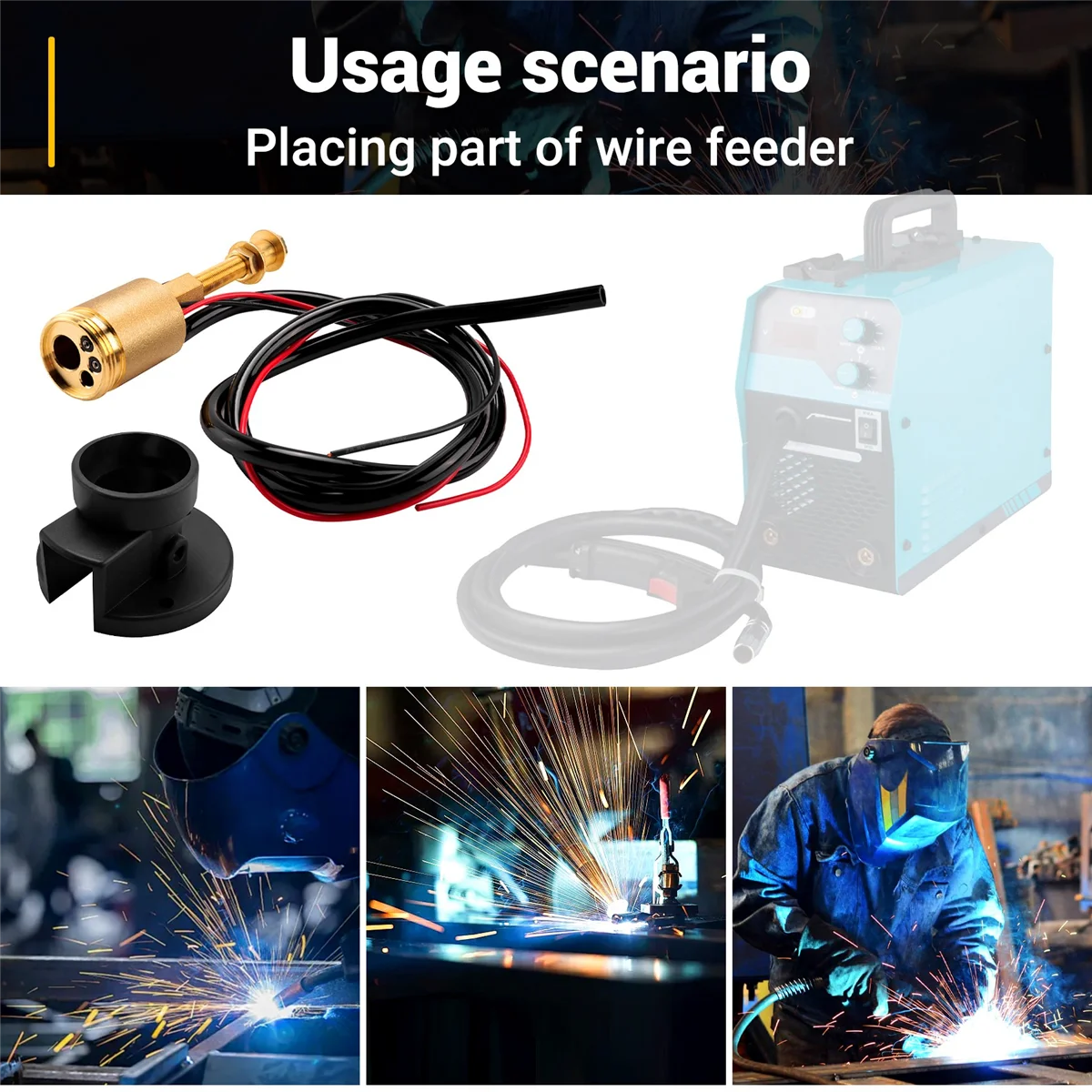 

ABKM Central Connector Conversion Set MIG/MAG Welder Euro Connector Central Adaptor