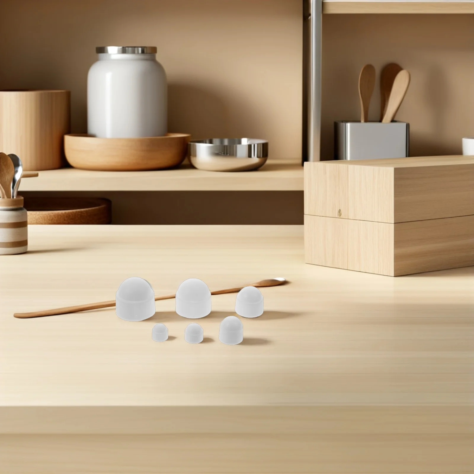 

160Pcs White Rubber Bolt End Caps Hex Nut Cover Set Thread Protectors for Metal Tubing Rod Bolt Safety Protection