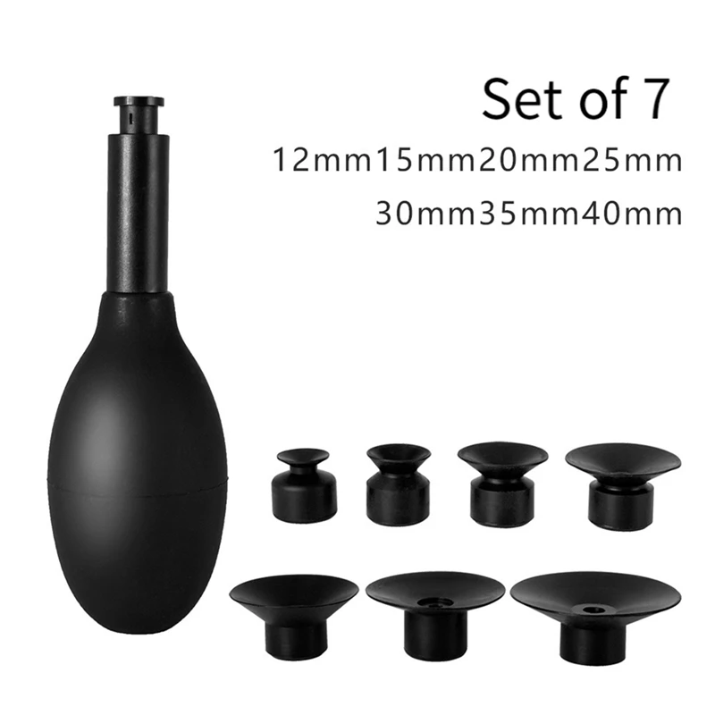 Eight in One Camera Lens Puller Extended Anti-Static Vacuum Suction Pen with 7 Interchangeable Suction Cups for Lens Repair