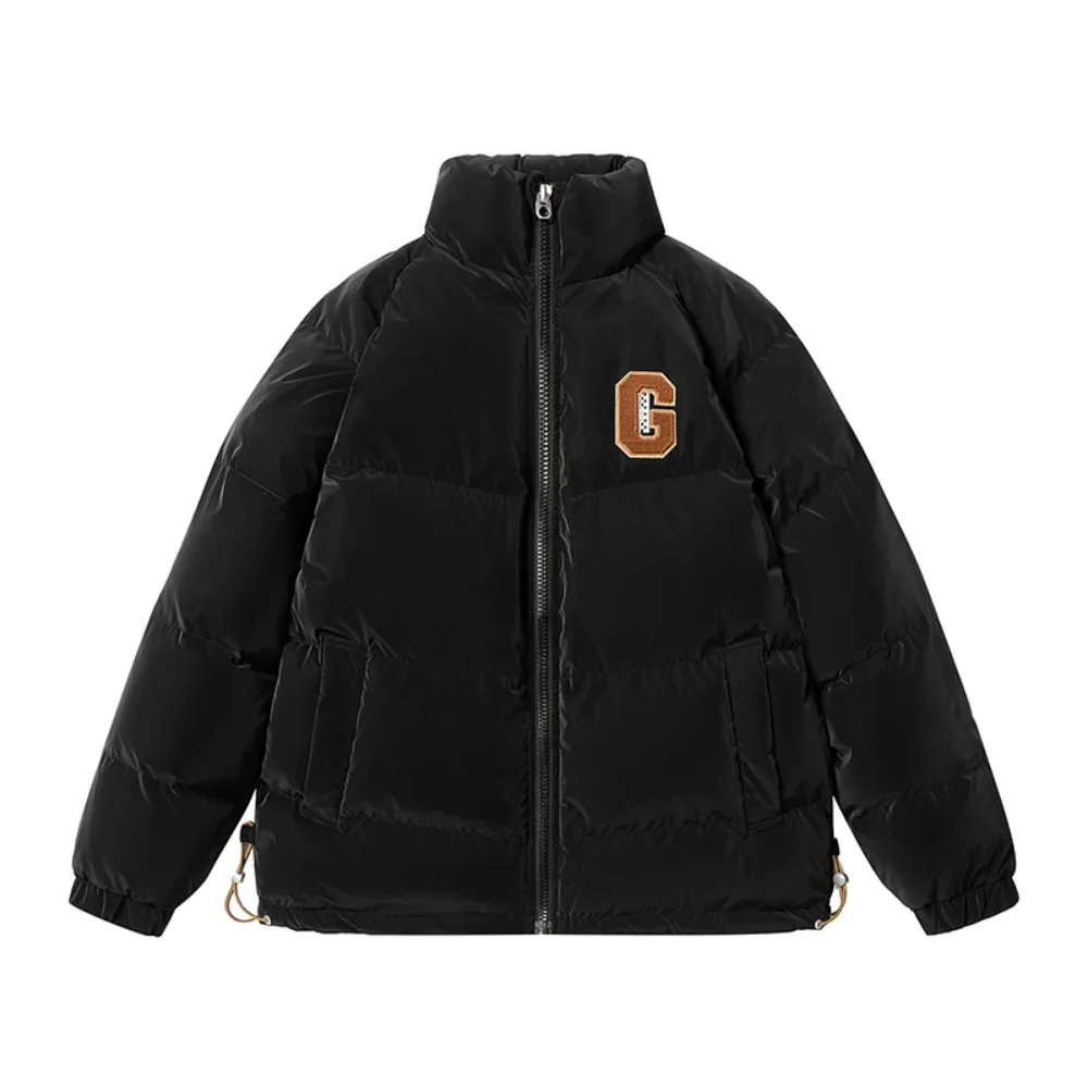 New winter down jacket men's stand collar thickened warm high fluffy bread cold-resistant jacket