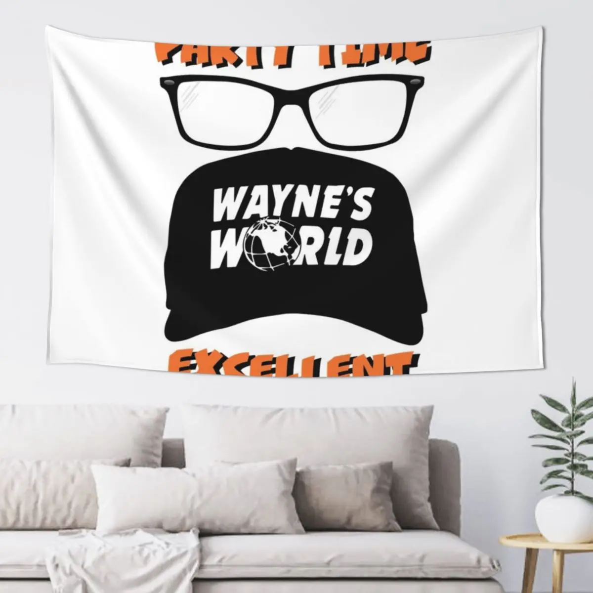 

The Wayne's World Mystery Revealed Tapestry Room Aesthetic Decor Decoration Room Luxury Living Room Decoration Tapestry