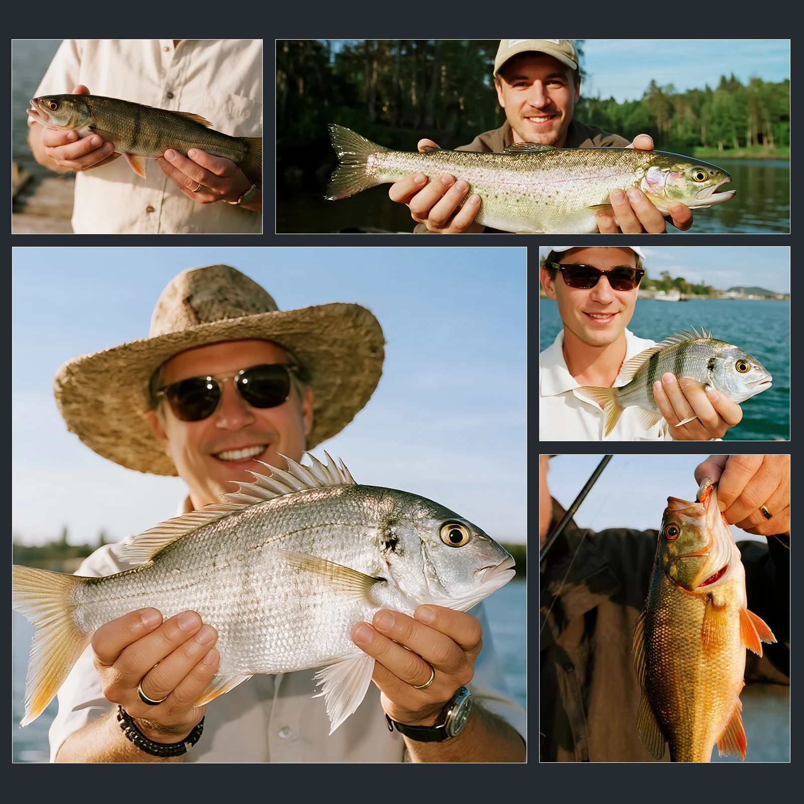 FishTrip 10 قطعة رؤساء تهزهز السنانير لوحة اللسان سوينغ تهزهز رؤساء السنانير مكافحة بعقبة أسماك سوينغ السباحة عمل الصيد #6