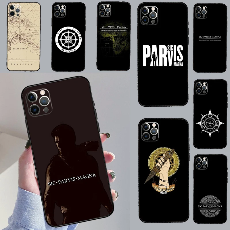 Sic Parvis Magna Uncharted Case For Samsung Galaxy A06 A05 A16 A26 A36 A56 A33 A32 A52 A15 A53 A13 A34 A54 A14 A35 A55