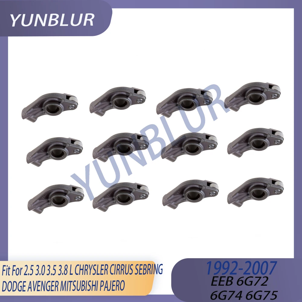 Engine 12x Rock Arm / 12x Valve Lifter Fit 2.5 3.0 3.5 3.8 L GAS EEB 6G72 6G74 6G75 For CHRYSLER SEBRING DODGE MITSUBISHI PAJERO view 3