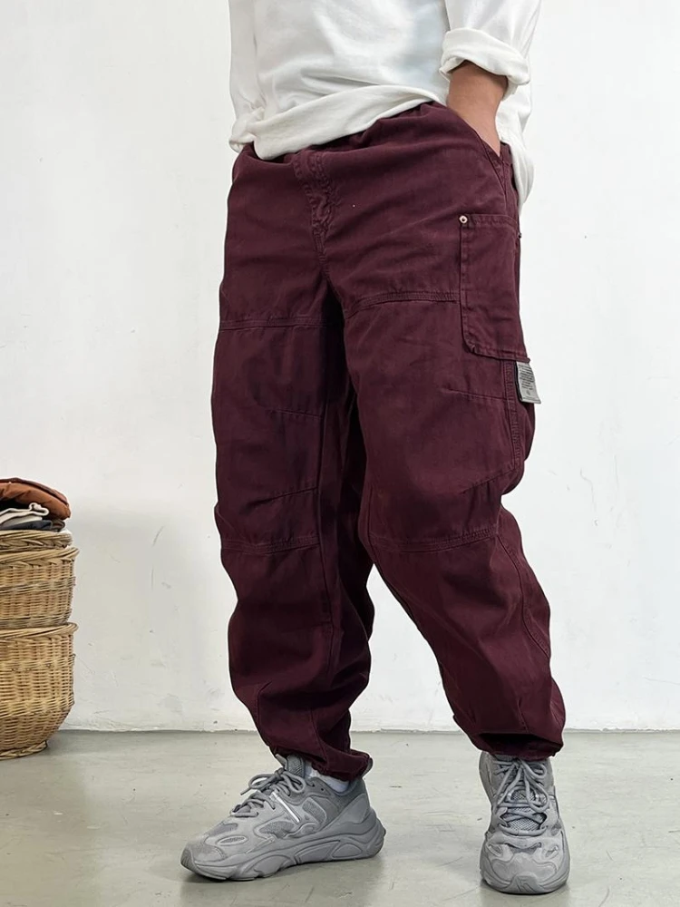 High Quality Cargo Pants Japanese Streetwear Baggy Pants For Men Plus Size Cotton Joggers Harajuku Fashions Casual Trousers