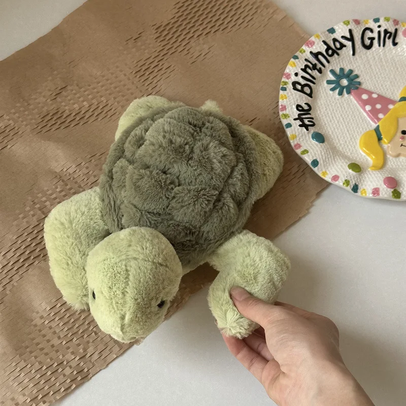 Cute cute little turtle doll plush toys green turtle doll children soothing cloth doll birthday gift