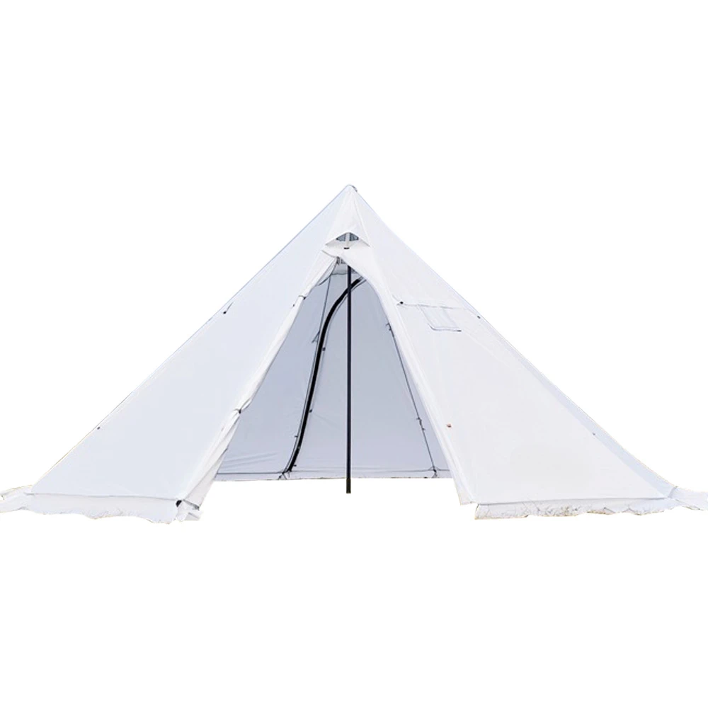 5-8 People Tipi Hot Tent with Stove Jack Camping Pyramid Teepee Tent for Outdoor Camping Backpacking Hiking