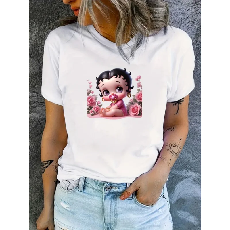 

Новая женская укороченная приталенная футболка 2026 года: повседневный стильный универсальный топ для лета, хит продаж, корректирующий силуэт, для работы, с коротким рукавом