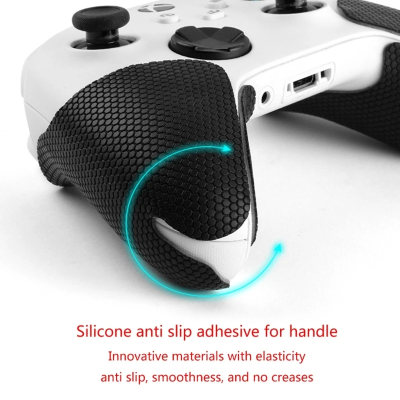 Stiker karet pegangan pengontrol, penutup pelindung menyerap keringat cocok untuk Xbox Series X/S ONE X/S