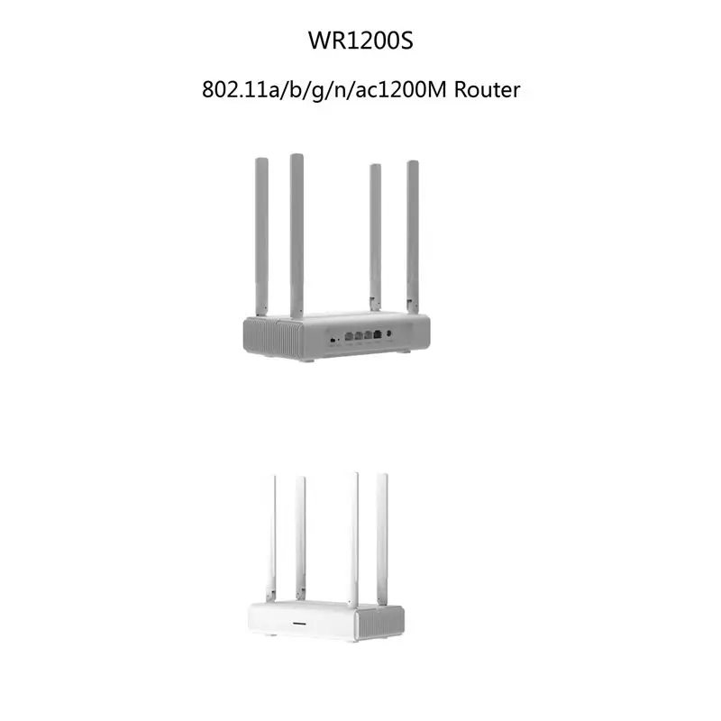 A46U 2.4G/5G Wireless WiFi AP Router 1200Mbps with 2X5DBi Antenna Support PoE and DC Power Supply for Outdoor Monitor US Plug
