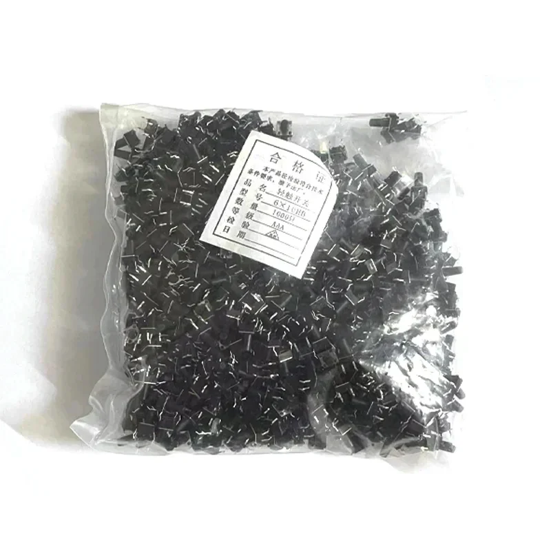 1000PCS 6x6mm Tact Switch DIP 4Pin 6x6x4.3/4.5/5.5/5/6/6.5/7/7.5/8/8.5/9/9.5/10/10.5/12/13/14/15/17mm Touch Push Button Switches