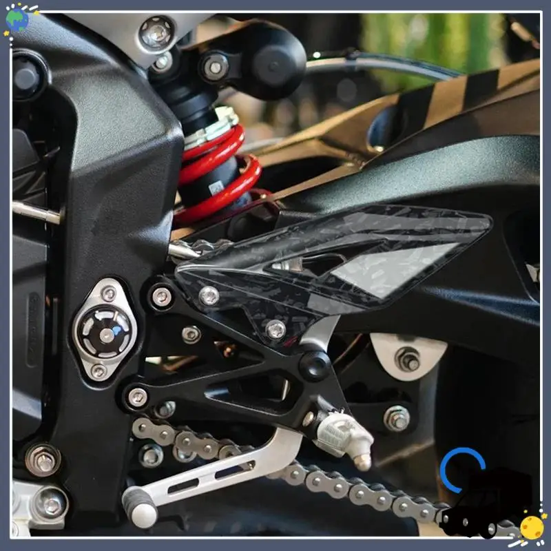 لوحات حماية كعب دواسة القدم الدائمة لـ Triumph Street Triple 765R 765RS 2016-2024 أجزاء تزيين الدراجة النارية B