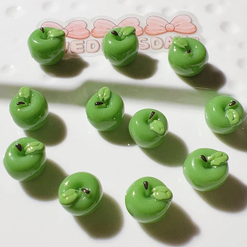 10PCS/Bag Miniature Simulation Fruit Dollhouse Toy Mini Cute Fruit Model Jewelry DIY Accessories Micro Landscape Ornaments Gifts