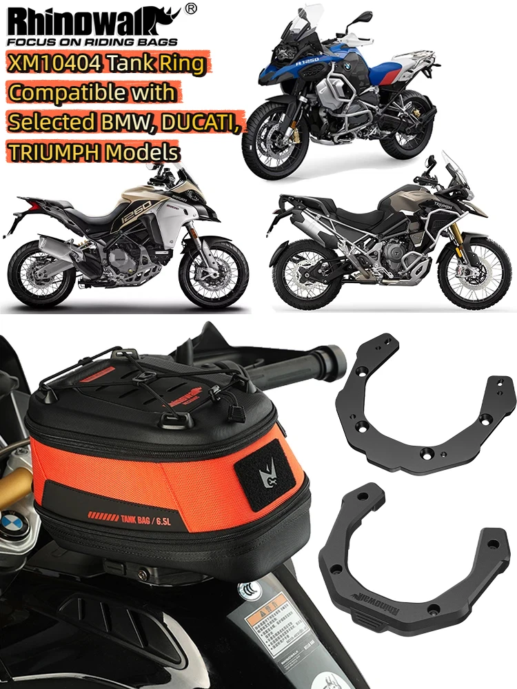 Rhinowalk Motorcycle Tank Bag Magnetic Quick-Release with XM10404 Ring Kit for Selected BMW/Ducati/Triumph Models Mechanic Serie