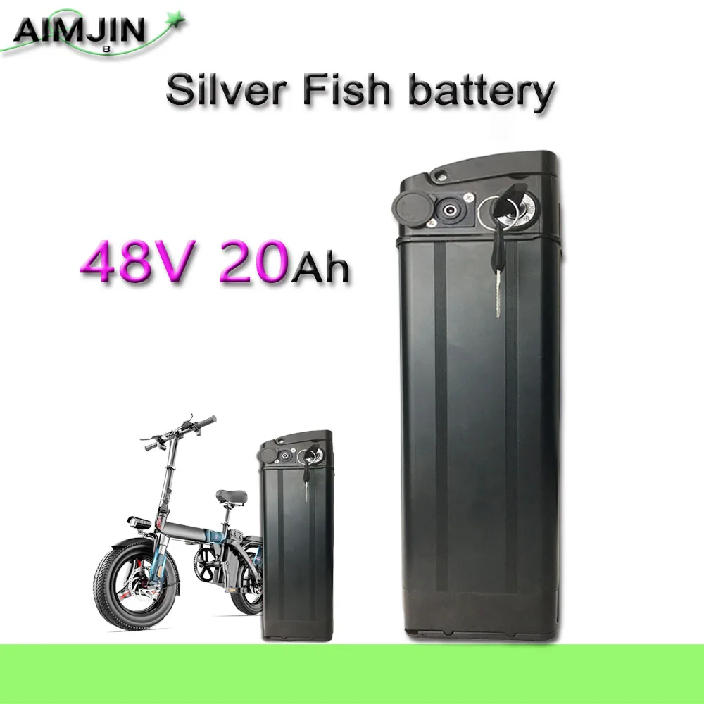 

48V 20Ah For Silver Fish Ebike 500W 750W 1000W 42V 15AH BMS 18650 Lithium Battery Pack