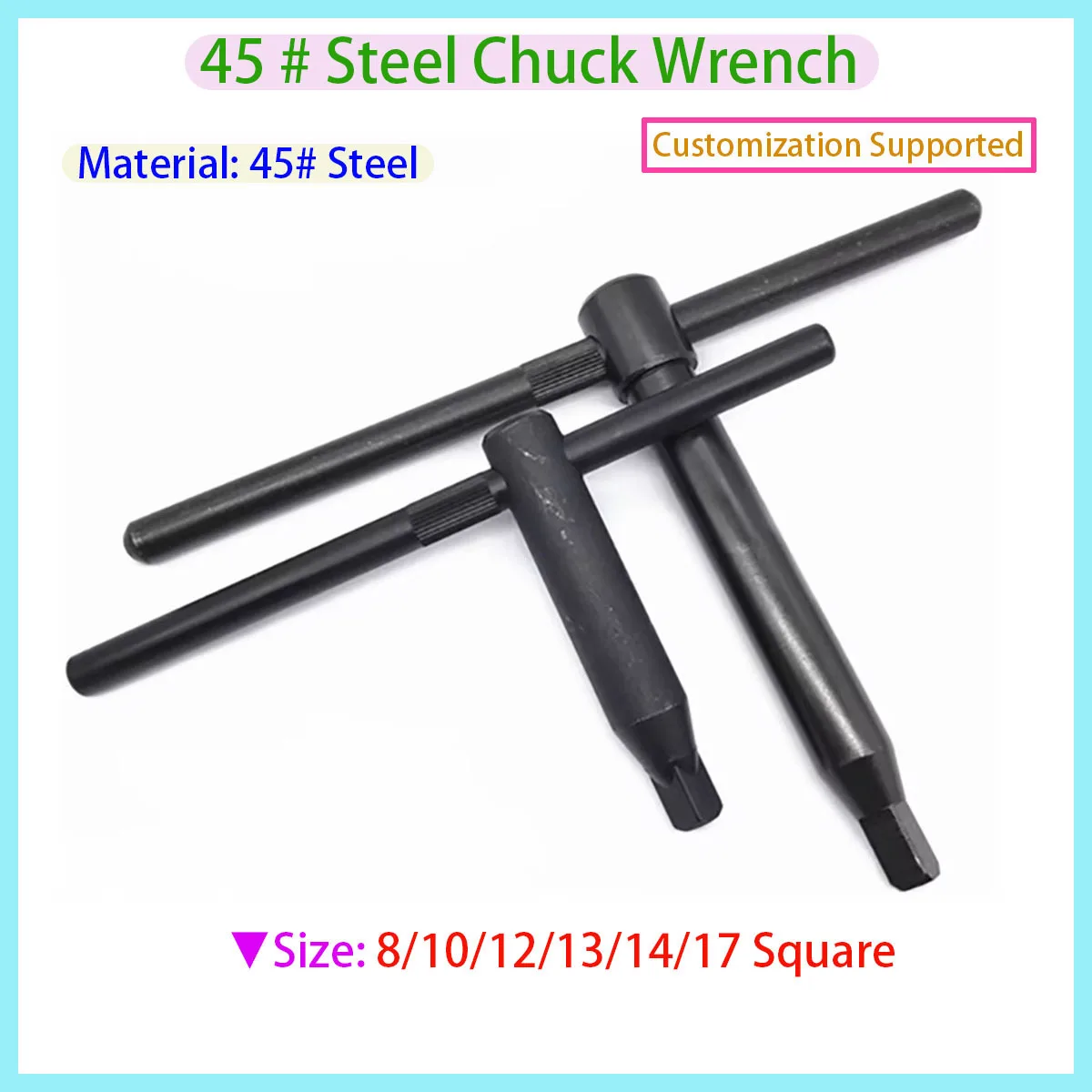 8MM 10MM 12MM 14mM 17MM Milling Machine Chuck Square Wrench Wrench Tool