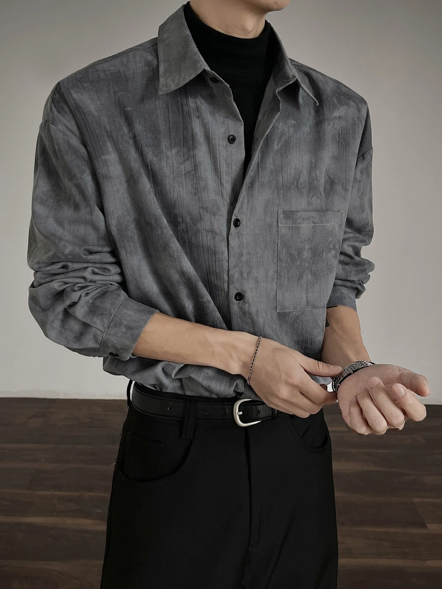 

Мужской свободный кардиган с длинным рукавом в стиле тай-дай, винтажный американский повседневный жакет, модная верхняя одежда для прогулок и бега весной