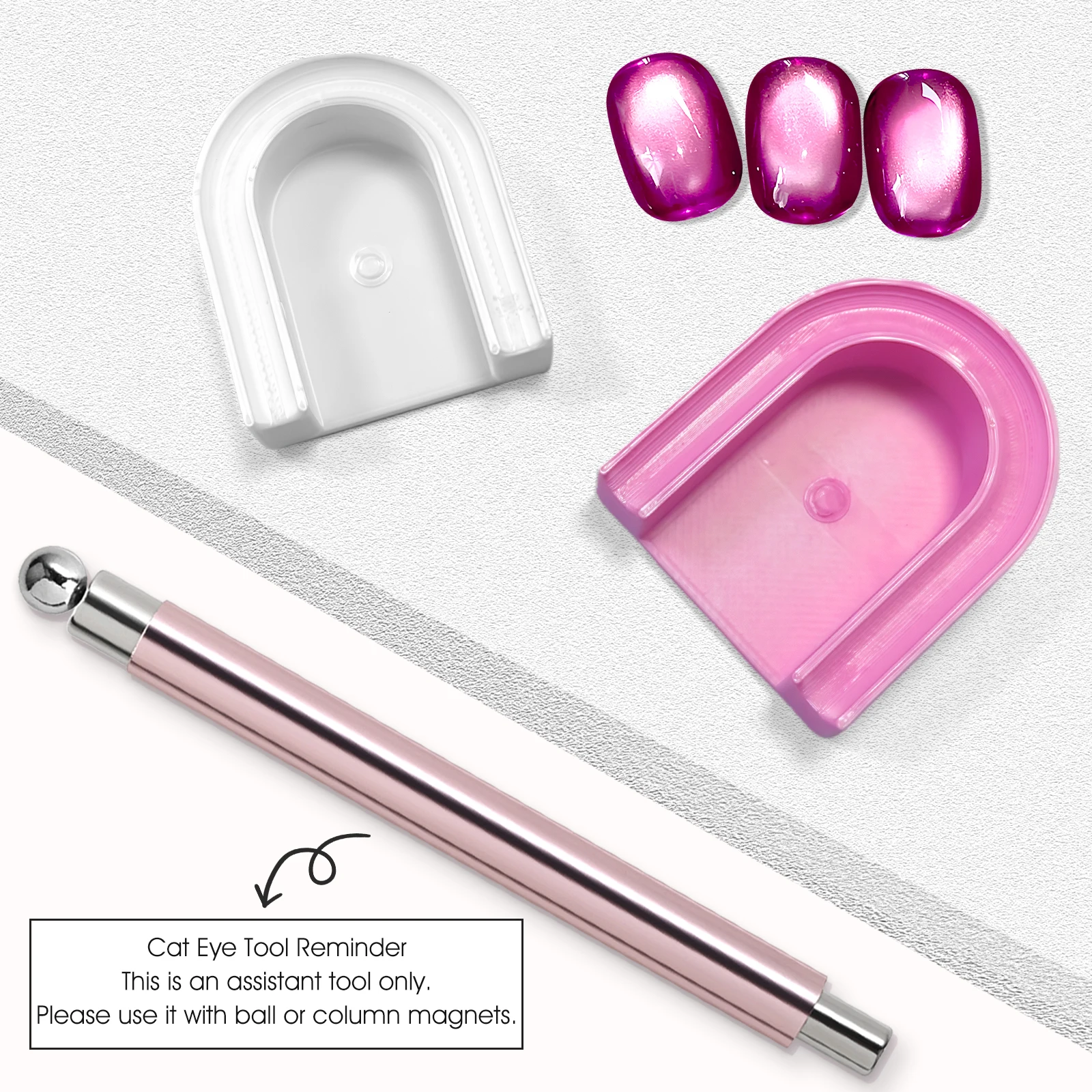 Cat Eye Nail Magnet Assistant Holder Pad for Nail Art Magnetic Gel Polish Guide Tool Beginner DIY Magnetic Nail Helper