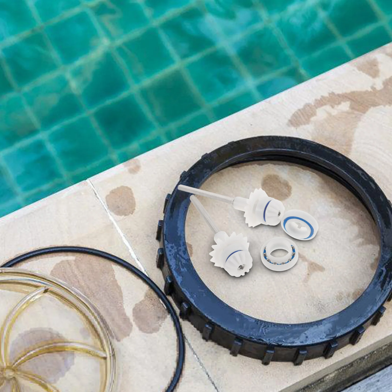 

1Set Replacement Pool Cleaner Drive Shaft Stainless Steel ABS Wear-Resistant Repair Part for Pool Cleaning System