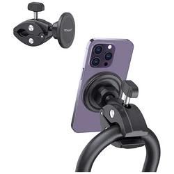 Universal Bicycle Magnetic Mobile Phone Holder Adjustable Motorcycle Mountain Bicycle Handlebar Stem Support Rack Cycling