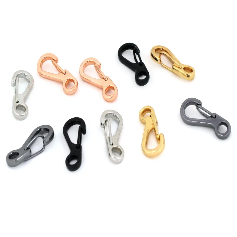 

10Pcs Carabiner Clips Metal Snap Hook Key Chain Spring Hooks Hang Buckle Survival EDC Gear Outdoor Camping Keyring Tool Crafts