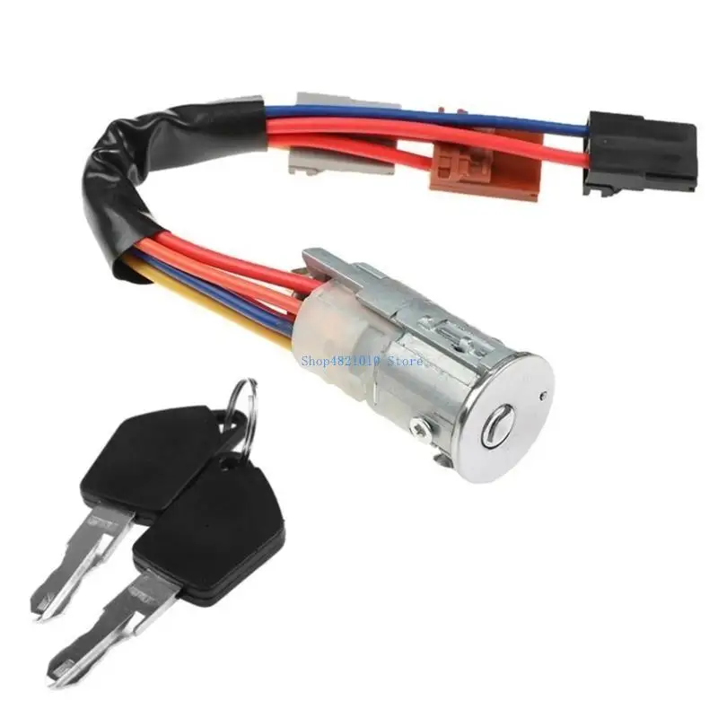 

T3LF Replacement Ignition Switch Lock Auto Ignition Starter Switch Barrels Lock with 2 Keys for 306 Easy Installation