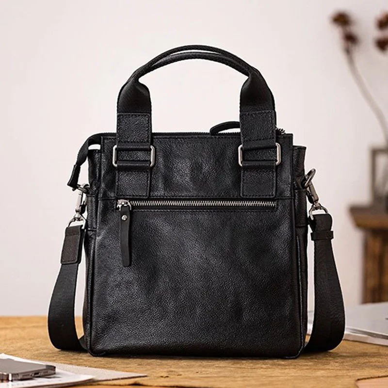 AETOO Business commuting versatile crossbody bag, men's genuine leather hand-held vegetable-tanned cowhide casual backpack, genu