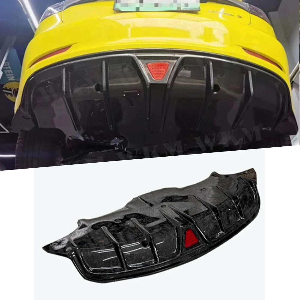 

Carbon Fiber Rear Lip Diffuser Spoiler For Tesla Model 3 2019+ Car Bumper Protector Guard FRP Car Accessories Bodykit