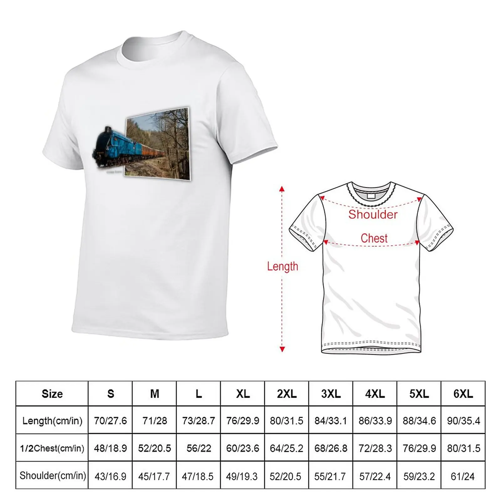 3D Steam Locomotive LNER Class A4 4464 Bittern T-Shirt sweat kawaii clothes boys animal print hippie clothes plain t shirts men