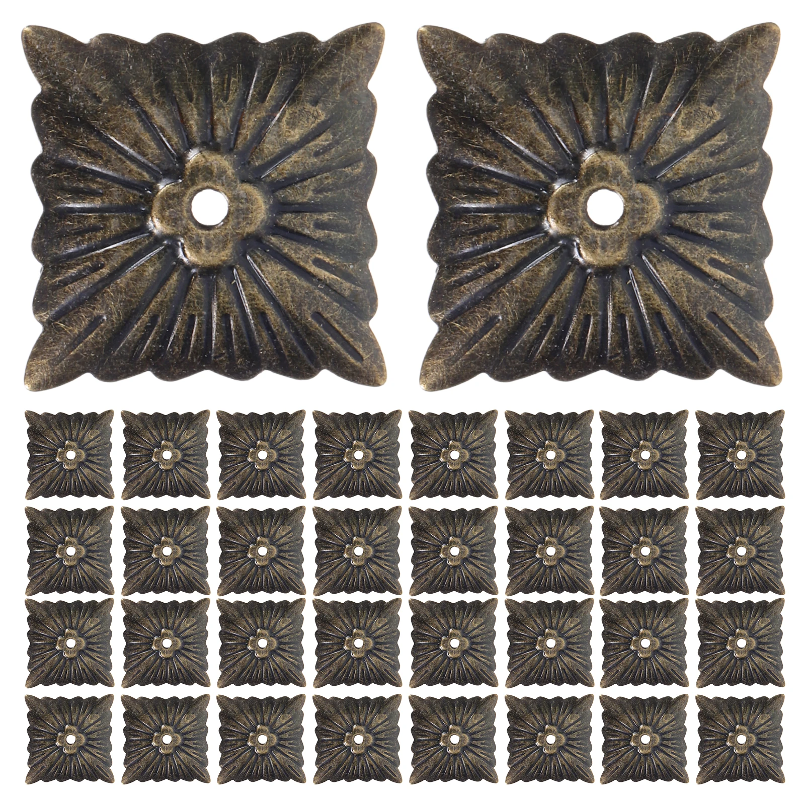 

200 pcs Decorative Upholstery Studs Furniture Tacks Sofa Nails Zinc Alloy Wooden Fabric Nailing Rustic Vintage