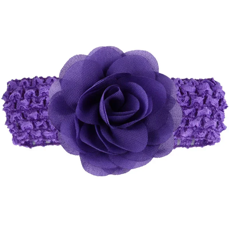 Soft Elastic Hair Bandage Band Headband Bow Turban Children Newborn Kids Headwear Baby Girl Accessories Flower Photo Props Rose