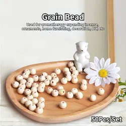 50-200Pcs 12mm Round Grain Bead for Aromatherapy, Home Decoration, DIY Accessories