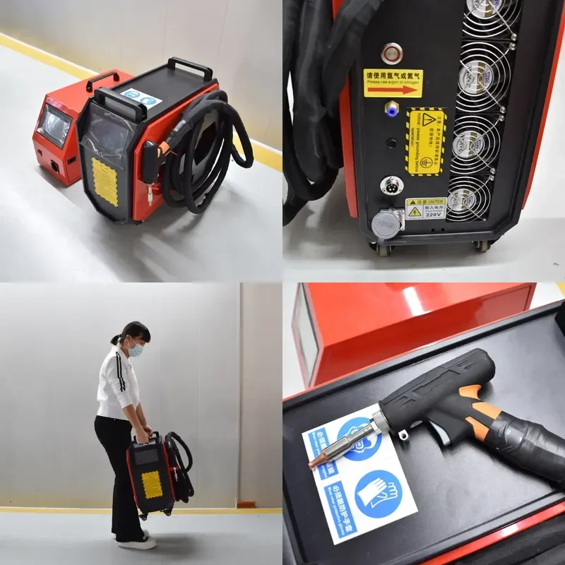 for Handheld Fiber Laser Welding Machine 4 in 1 Welding Cutting Cleaning 1500W 2000W for Metal Stainless Steel Aluminum