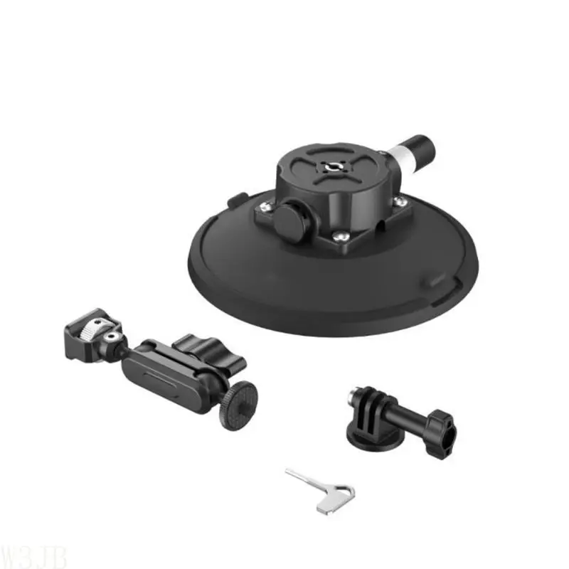 W3JB Robuster Saugnapfhalter für Sportkameras, unterstützt 3 kg Last für Pocket 3/Pocket 2 Action-Kameras, stabile Fixierung – Detail 4
